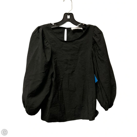 Top Long Sleeve By Self Contrast In Black, Size: S