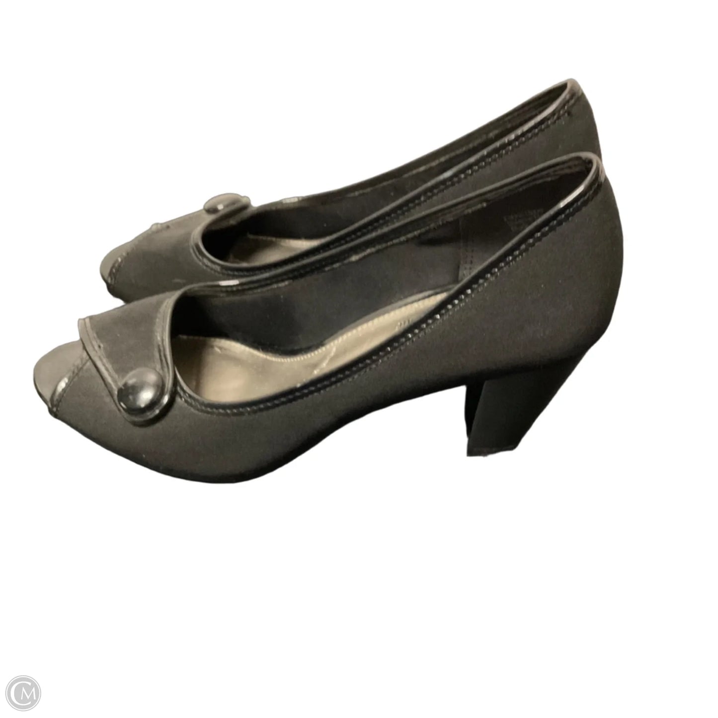 Shoes Heels Kitten By Coach And Four In Black, Size: 7