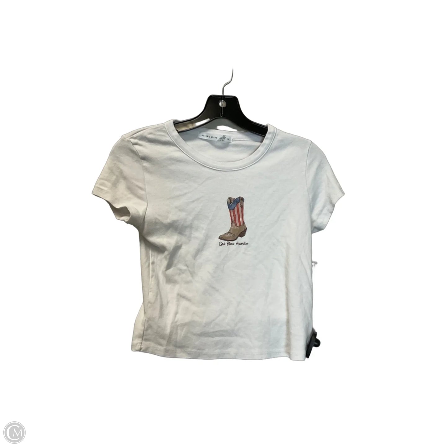 Top Short Sleeve Basic By Altard State In White, Size: L