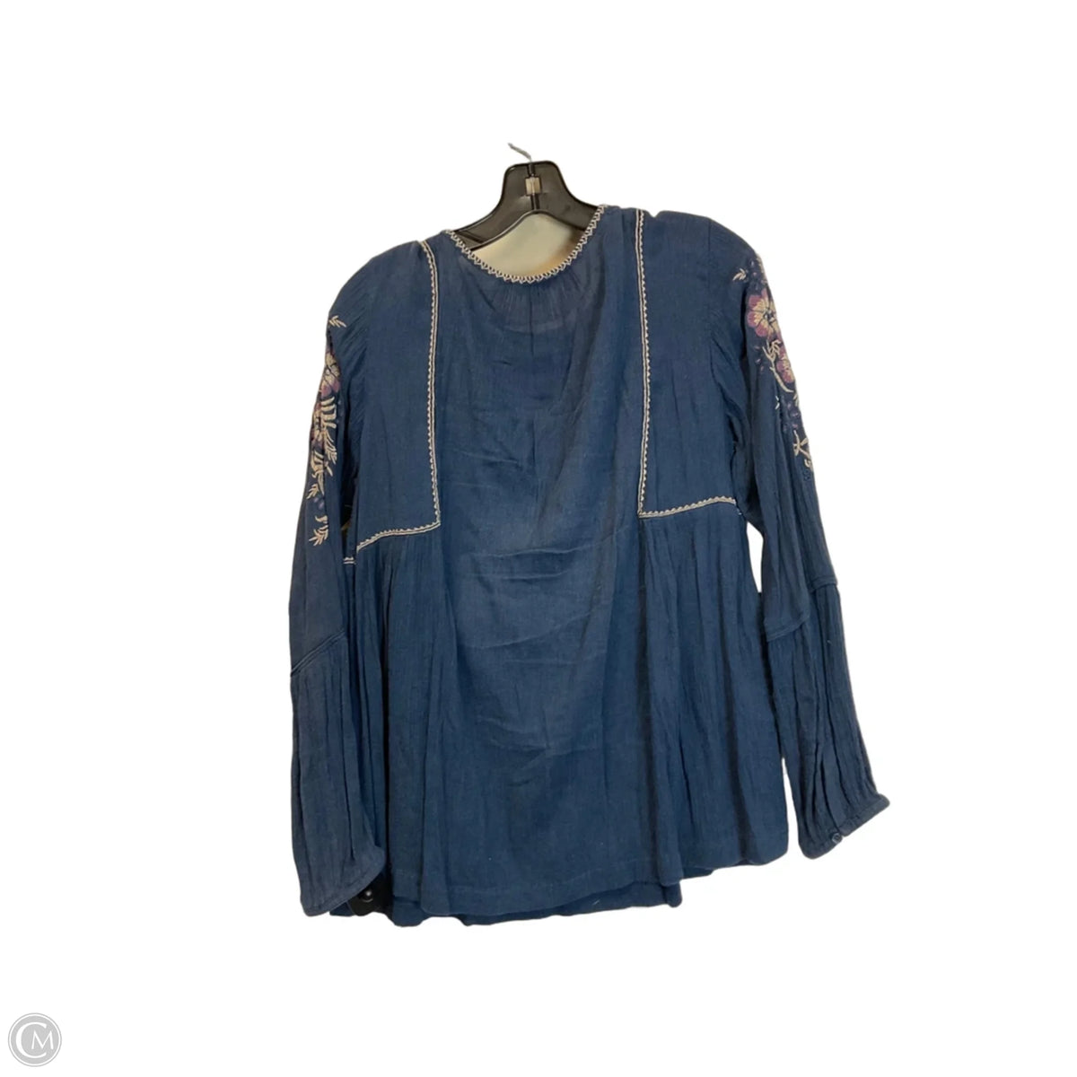 Top Long Sleeve Basic By Sonoma In Blue, Size: M