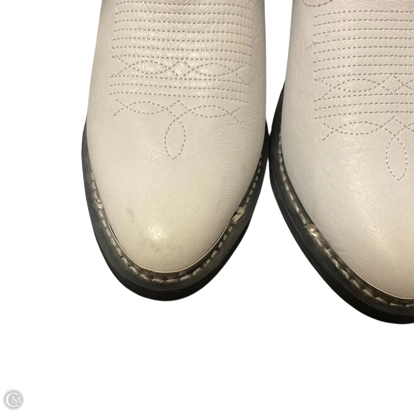 Boots Mid-calf Heels By Shyanne In White, Size: 7