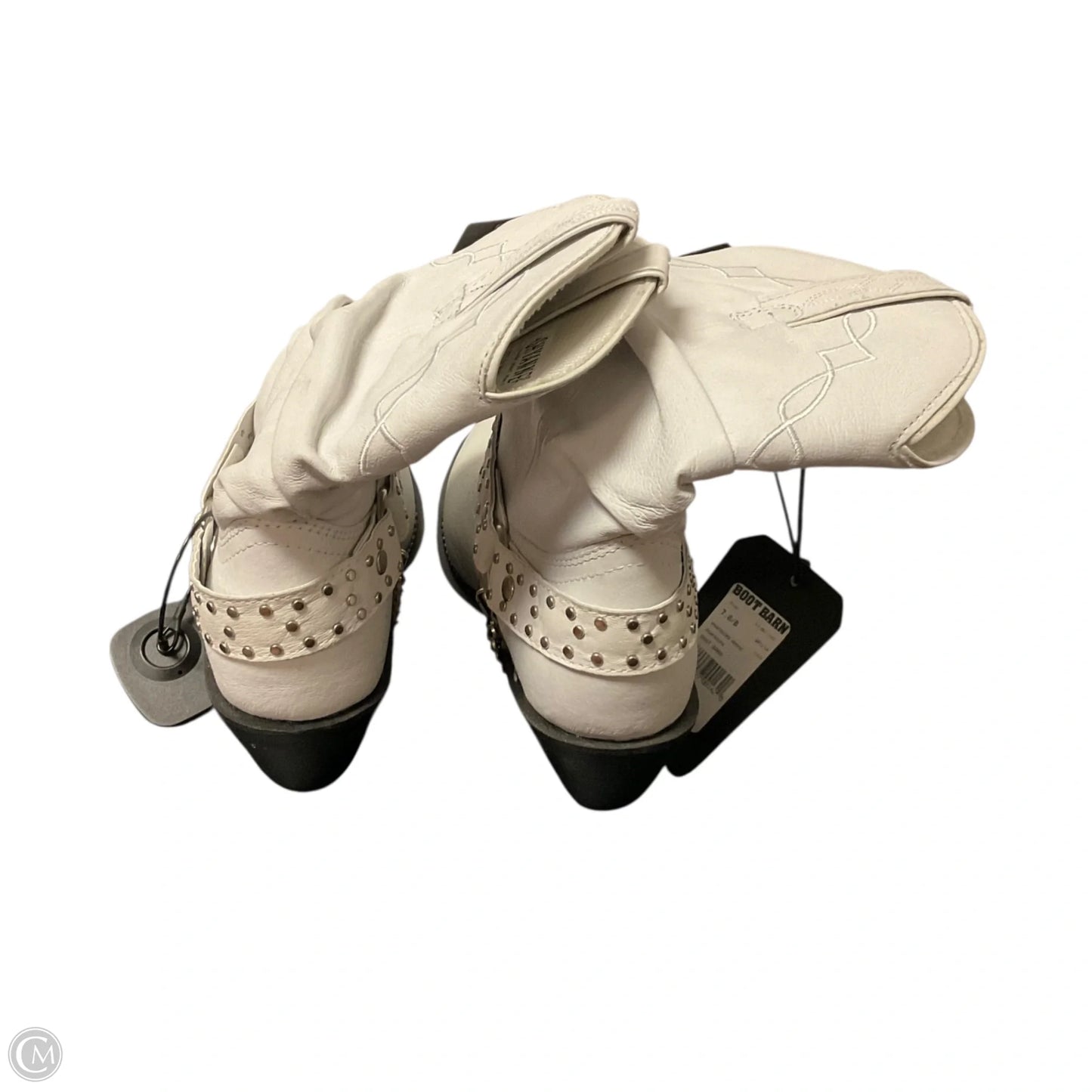 Boots Mid-calf Heels By Shyanne In White, Size: 7