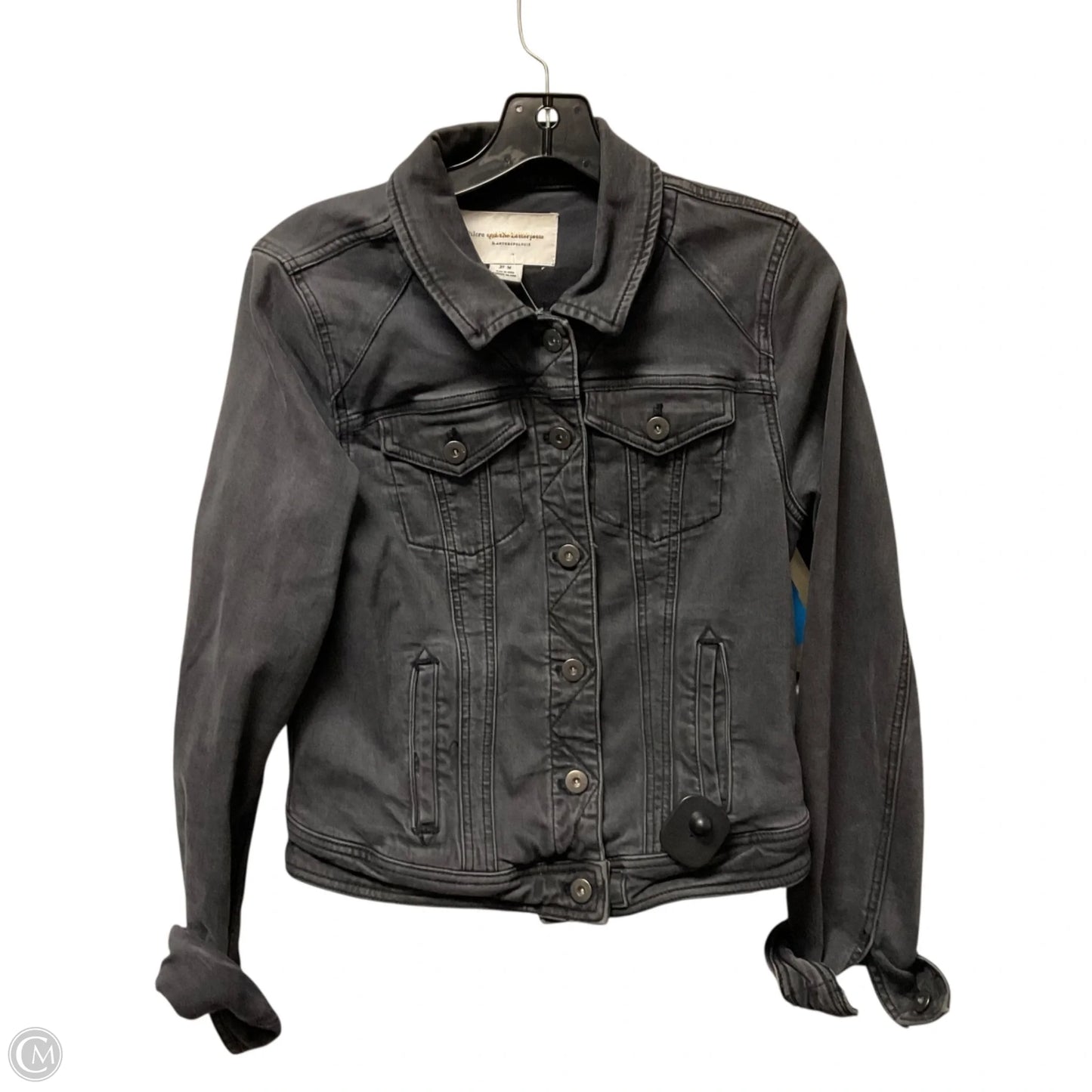Jacket Denim By Pilcro In Black Denim, Size: M