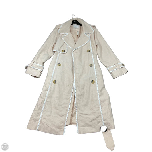 Coat Trench Coat By Avec Les Filles In Tan, Size: S