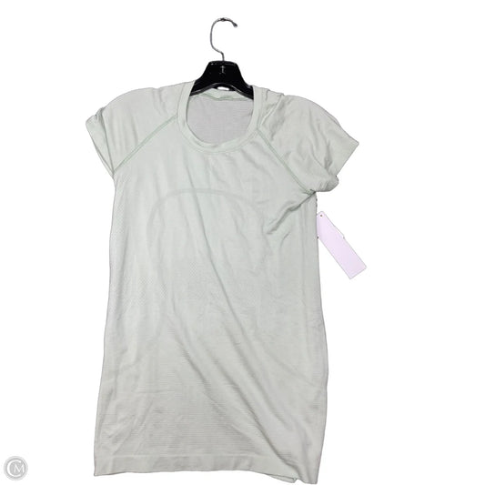 Athletic Top Short Sleeve By Lululemon In Green, Size: 8
