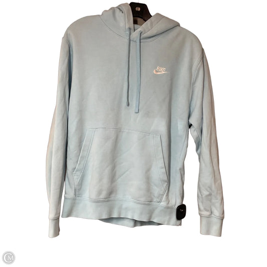 Athletic Sweatshirt Hoodie By Nike In Blue, Size: S