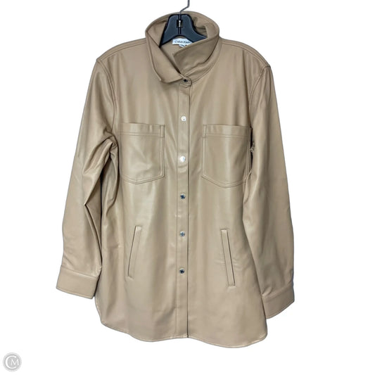 Jacket Other By Calvin Klein In Tan, Size: L