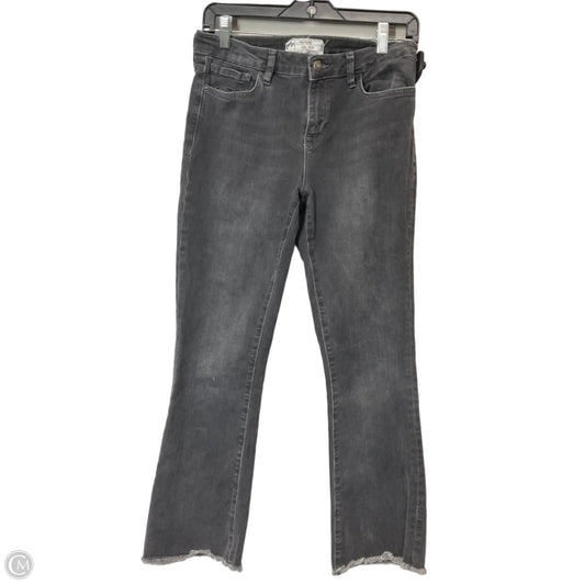 Jeans Straight By Free People In Black Denim, Size: 6