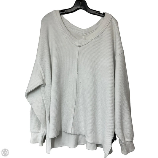 Sweatshirt Crewneck By Aerie In White, Size: M
