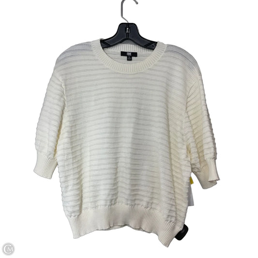 Top Short Sleeve Designer By Frye In Cream, Size: Xl