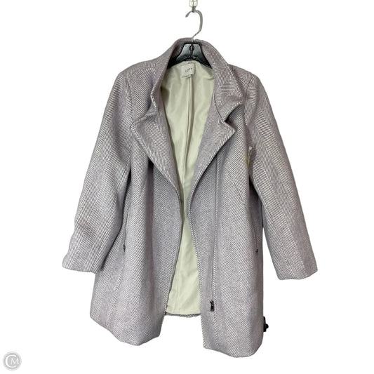 Coat Peacoat By Loft In Purple, Size: L