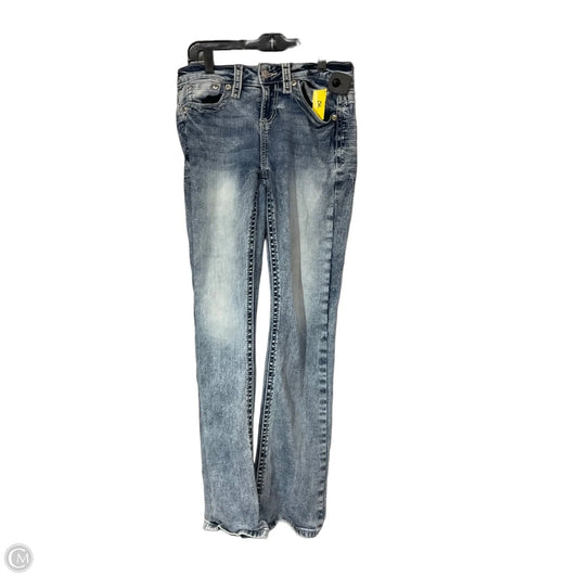 Jeans Straight By Miss Me In Blue Denim, Size: 4