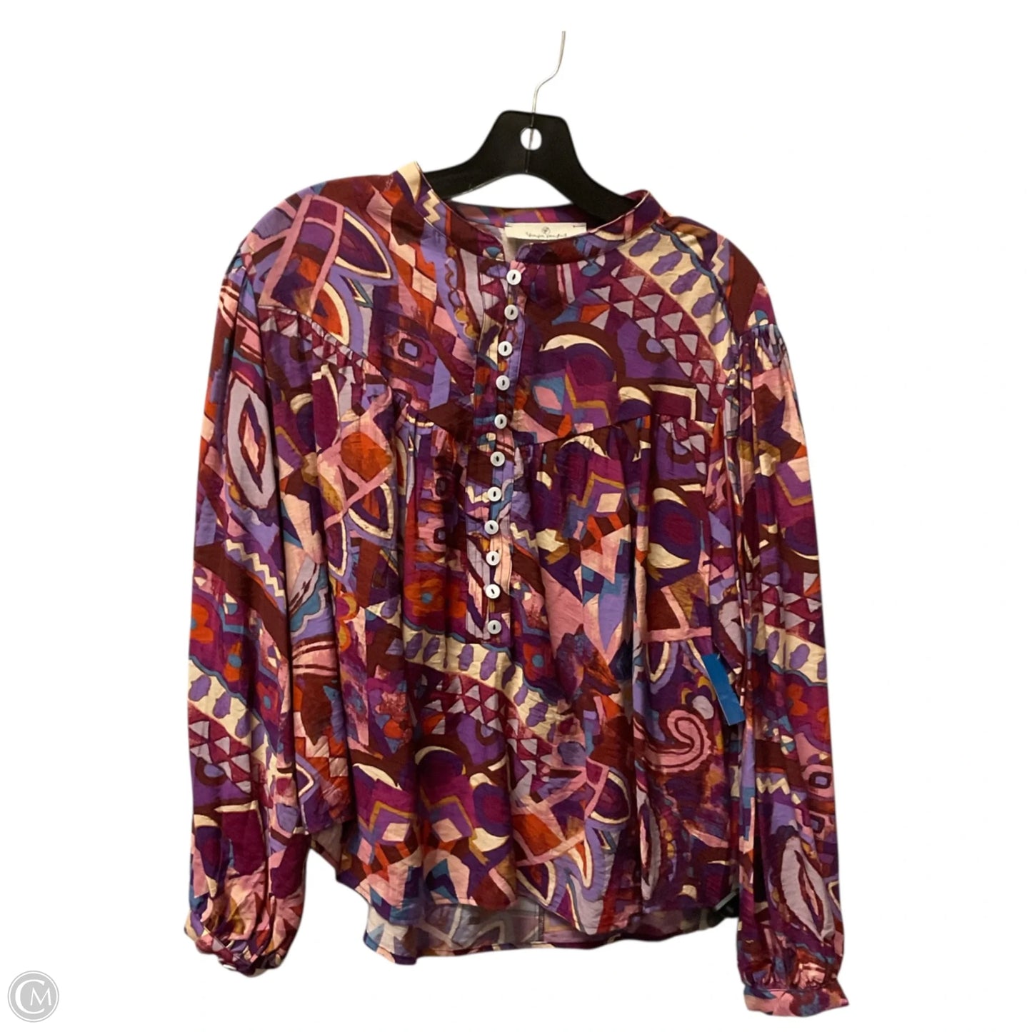 Top Long Sleeve Basic By Clothes Mentor In Purple, Size: S
