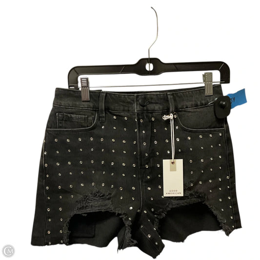 Shorts By Good American In Black Denim, Size: Xs
