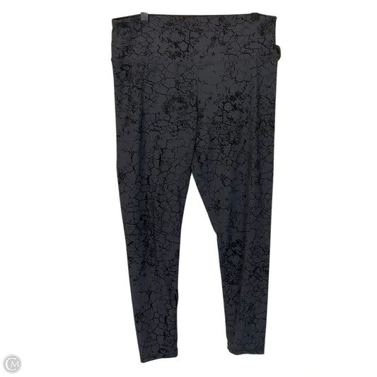 Athletic Leggings By Glyder In Black & Grey, Size: Xl