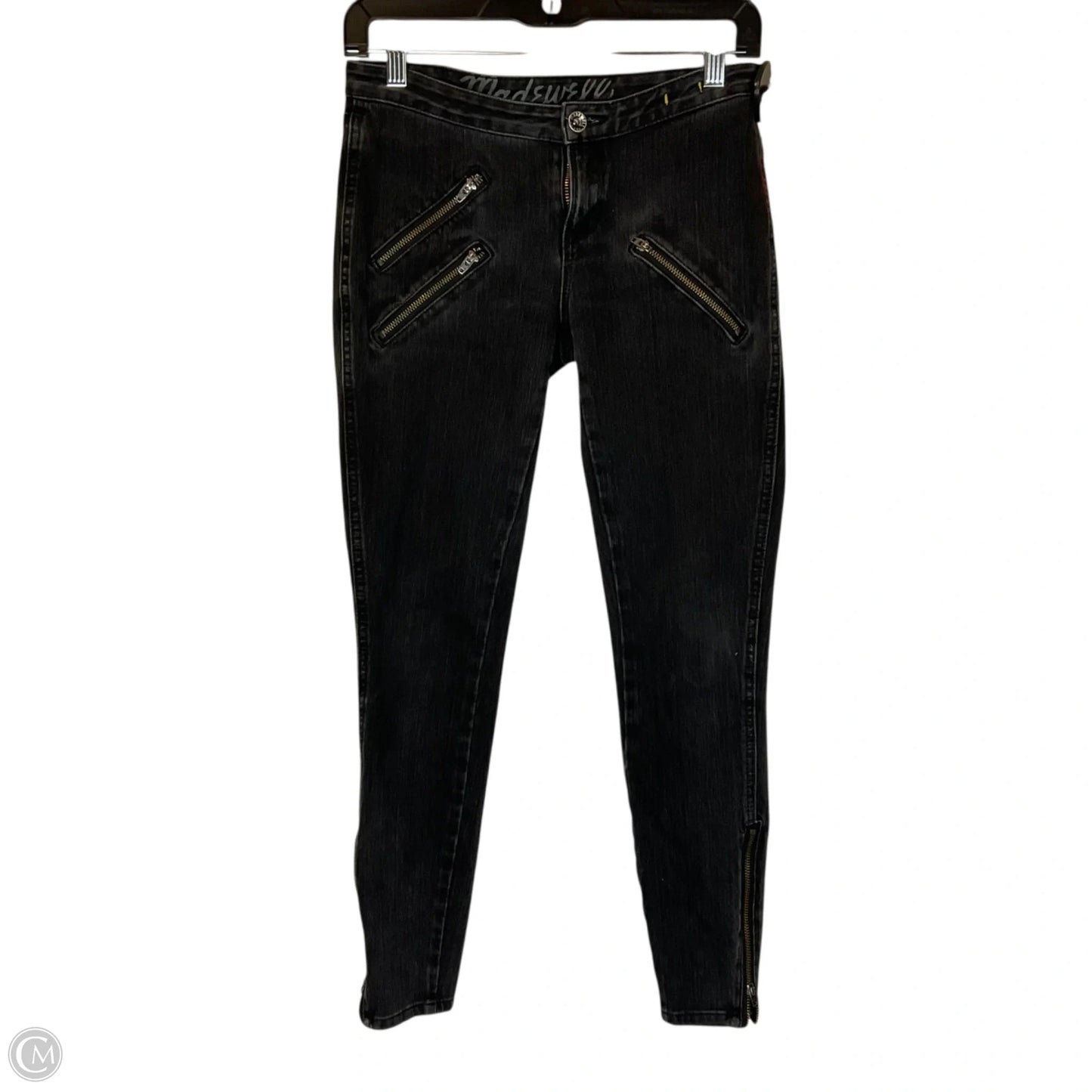 Jeans Skinny By Madewell In Black Denim, Size: 0