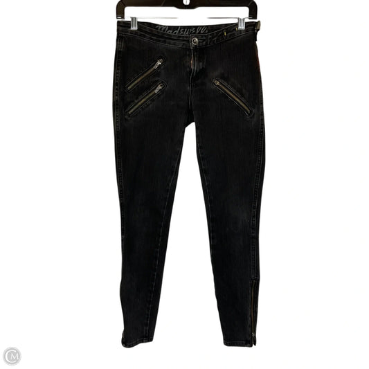 Jeans Skinny By Madewell In Black Denim, Size: 0