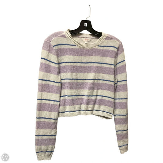 Top Long Sleeve Basic By Colsie In Striped Pattern, Size: S
