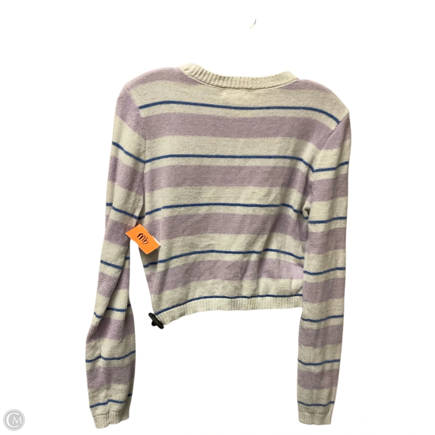 Top Long Sleeve Basic By Colsie In Striped Pattern, Size: S