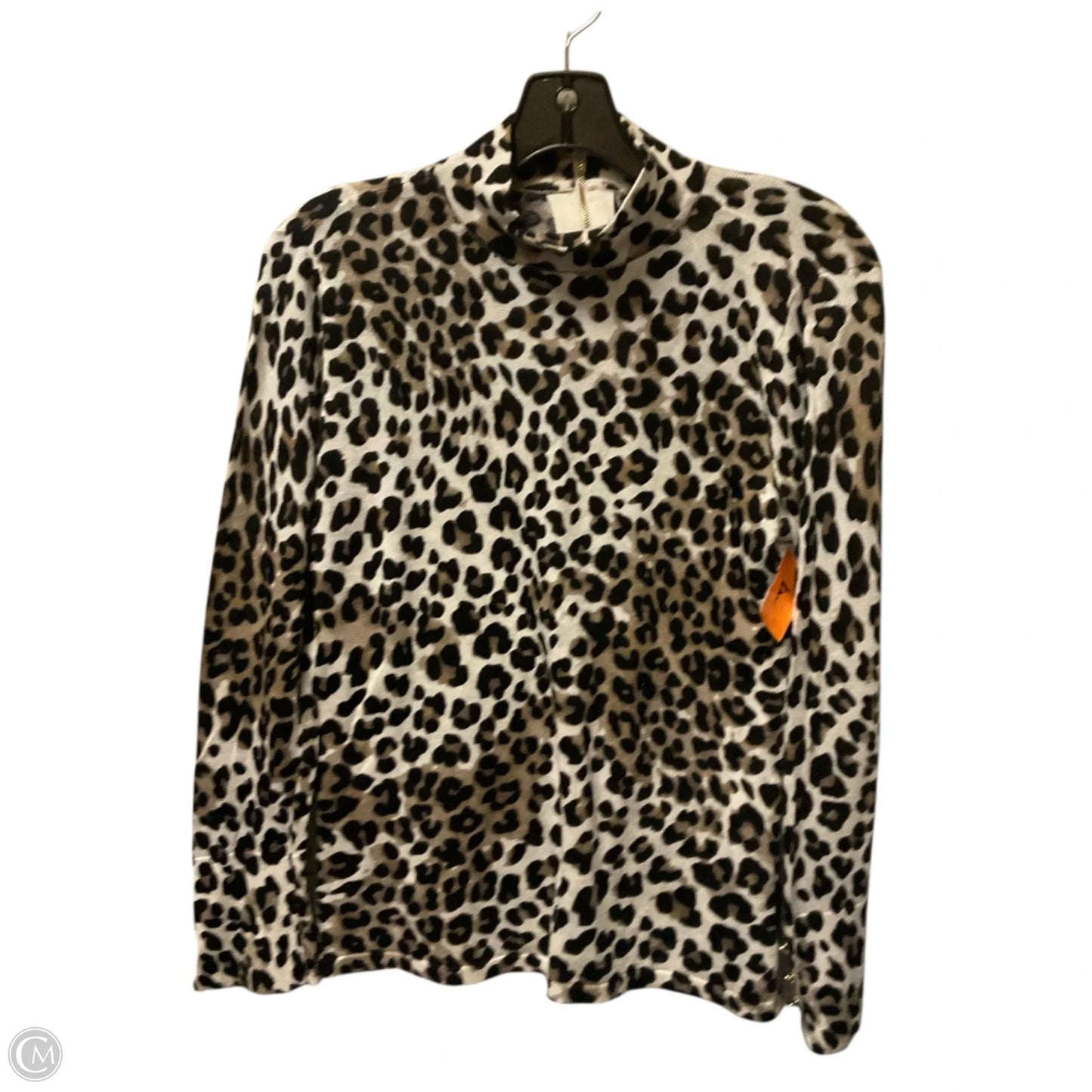 Top Long Sleeve By Chicos In Animal Print, Size: M