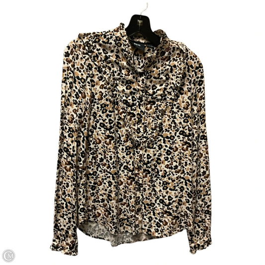 Top Long Sleeve By Maeve In Animal Print, Size: 2