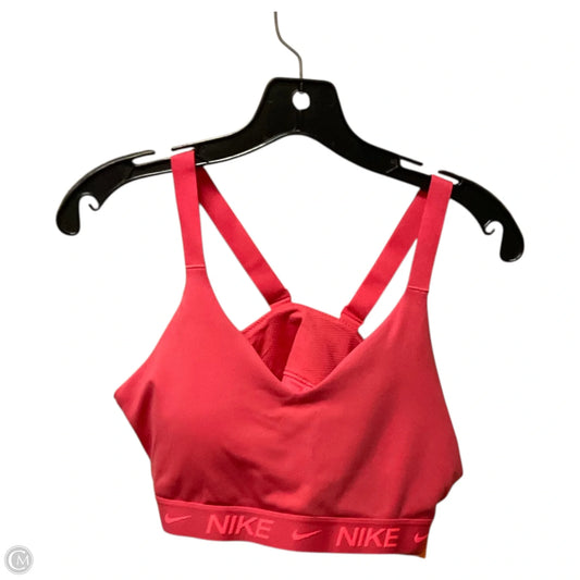 Athletic Bra By Nike Apparel In Pink, Size: L