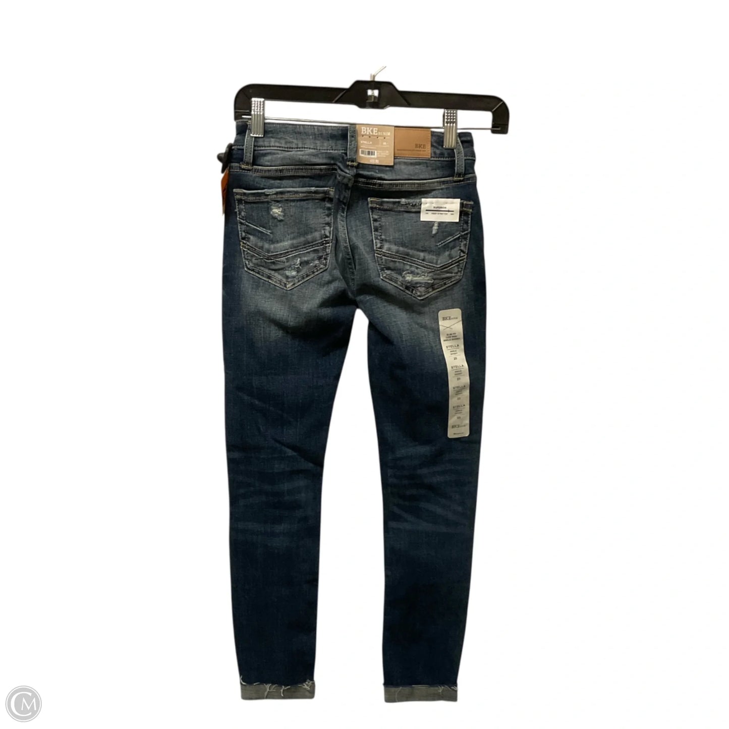 Jeans Skinny By Bke In Blue Denim, Size: 0