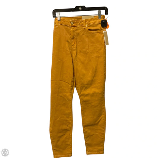 Jeans Straight By Michael By Michael Kors In Yellow Denim, Size: 10