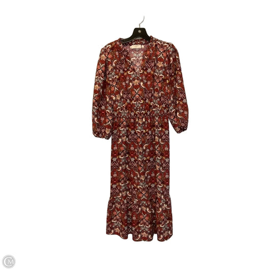 Dress Casual Maxi By Loft In Floral Print, Size: S