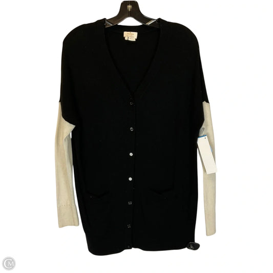 Cardigan Designer By Kate Spade In Black & White, Size: Xs