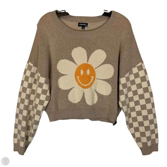 Top Long Sleeve By Originality In Brown, Size: S