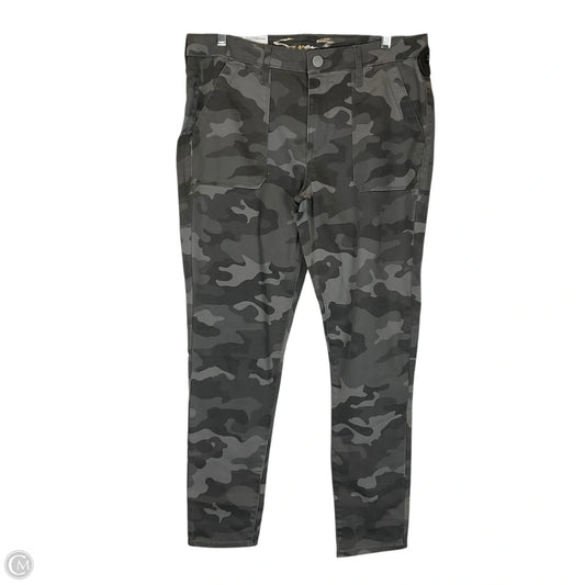 Jeans Skinny By Seven 7 In Camouflage Print, Size: 12