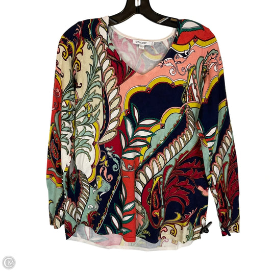 Top Long Sleeve By Chicos In Multi-colored, Size: S
