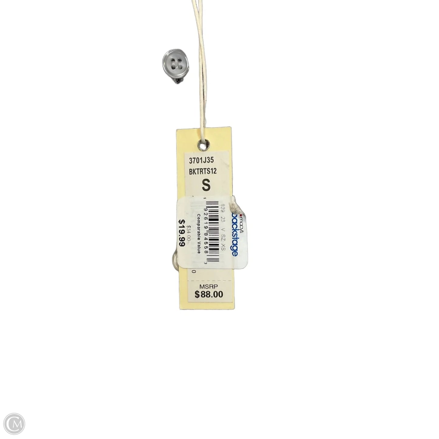 Top Short Sleeve Basic By Max Studio In Striped Pattern, Size: S