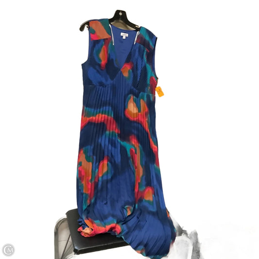 Dress Casual Maxi By Nicole Michelle In Multi-colored, Size: 14