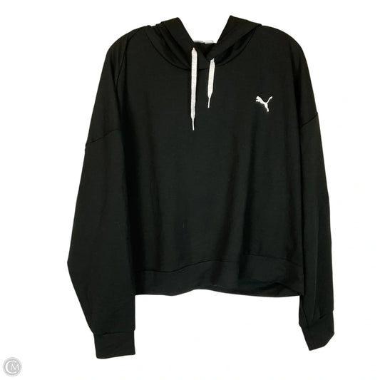 Sweatshirt Hoodie By Puma In Black, Size: Xl