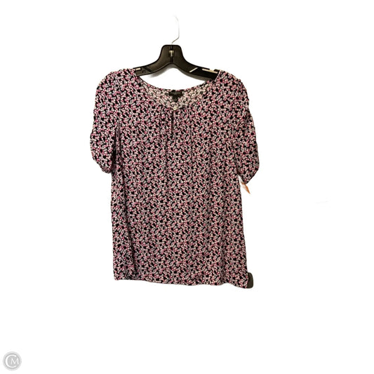 Top Short Sleeve By Talbots In Floral Print, Size: M
