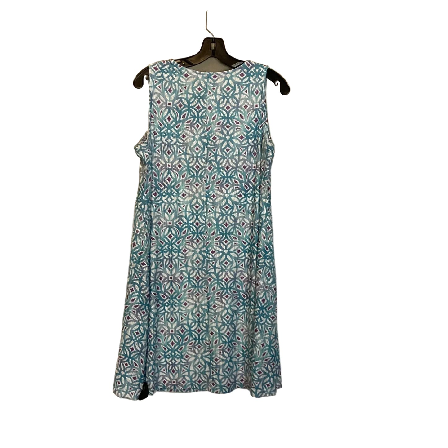 Dress Casual Midi By Chicos In Blue, Size: S