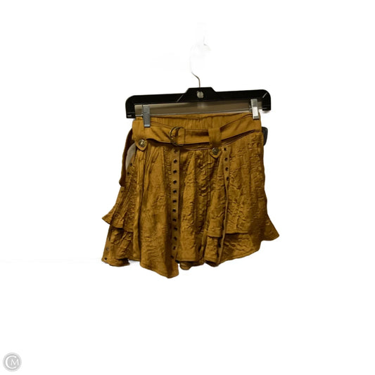Skirt Mini & Short By Free People In Yellow, Size: S
