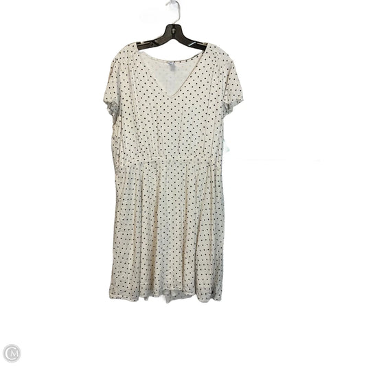 Dress Casual Midi By Old Navy In Polkadot Pattern, Size: Xl