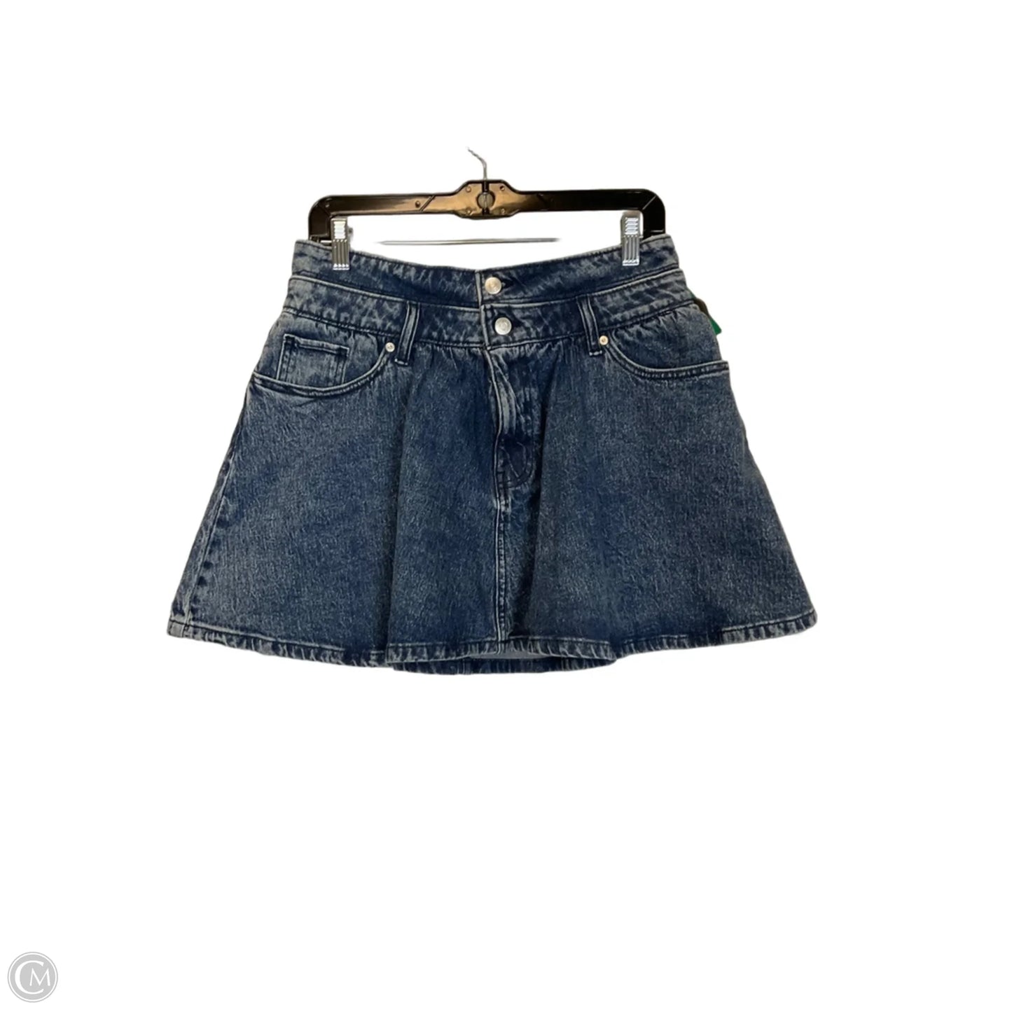 Skirt Mini & Short By Scoop In Blue Denim, Size: 8