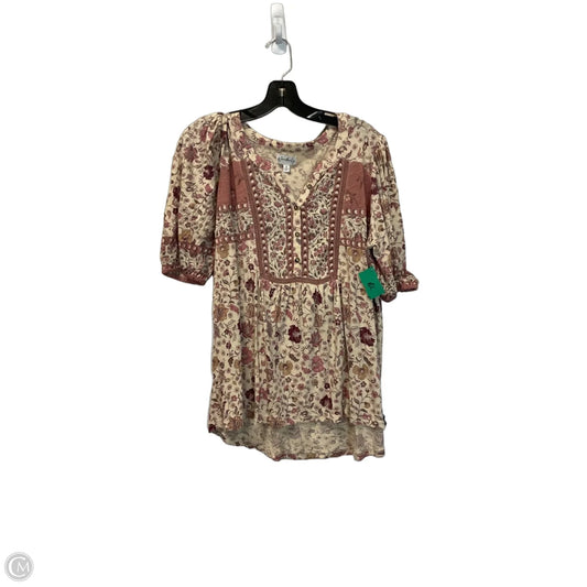 Top Short Sleeve By Wonderly In Multi-colored, Size: M