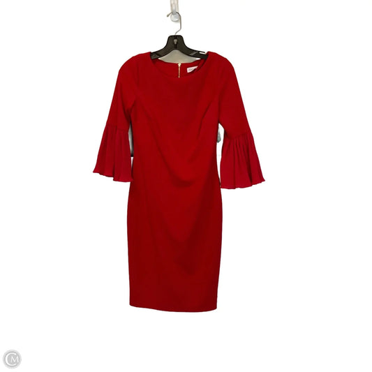 Dress Work By Calvin Klein In Red, Size: M