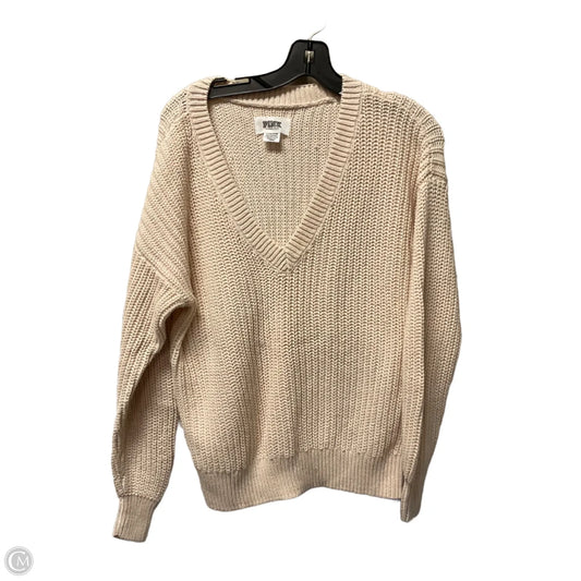 Sweater By Pink In Cream, Size: S