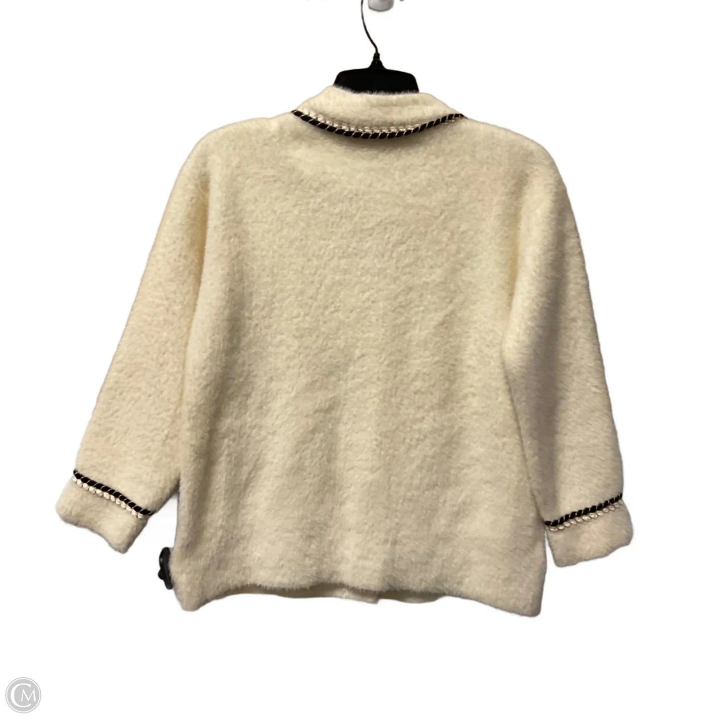 Sweater Cardigan By Cmc In Cream, Size: M