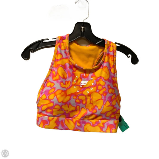 Athletic Bra By Fabletics In Orange, Size: M