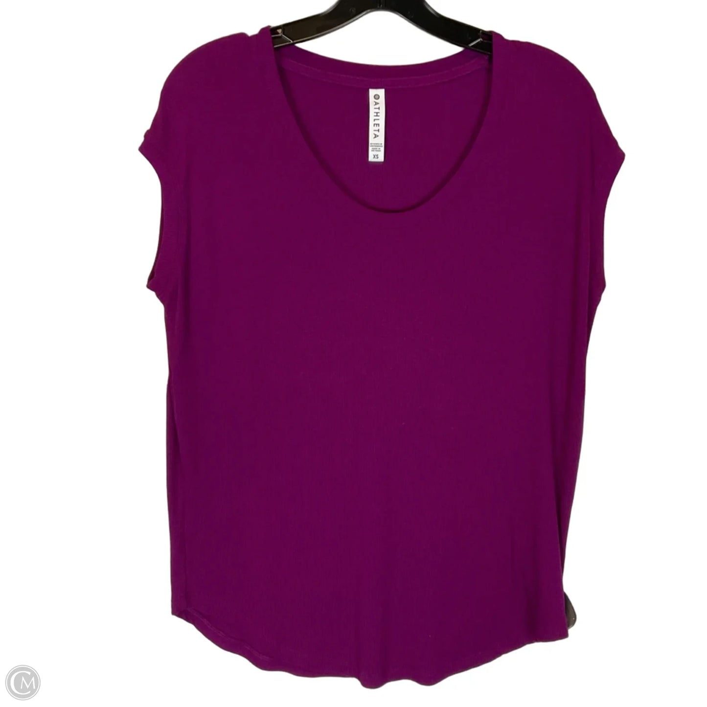 Top Short Sleeve Basic By Athleta In Purple, Size: Xs