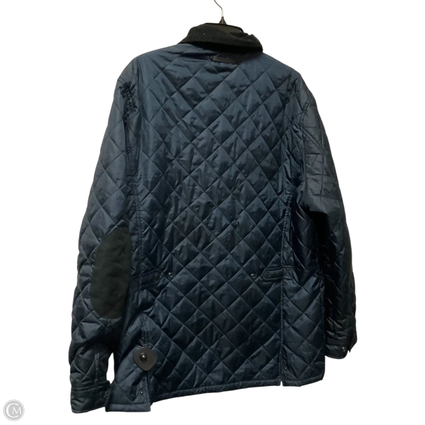 Jacket Puffer & Quilted By Cole-haan In Navy, Size: Xl