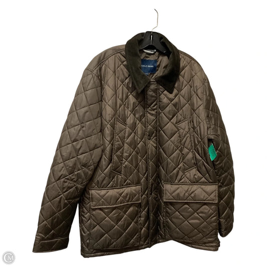 Jacket Puffer & Quilted By Cole-haan In Brown, Size: Xl