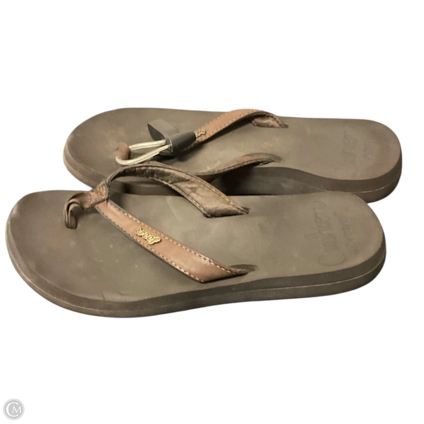 Sandals Flip Flops By Reef In Brown, Size: 7